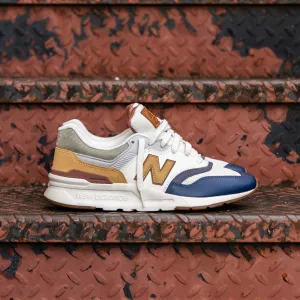 Mens New Balance 997H (White/Brown) - CM997HZG