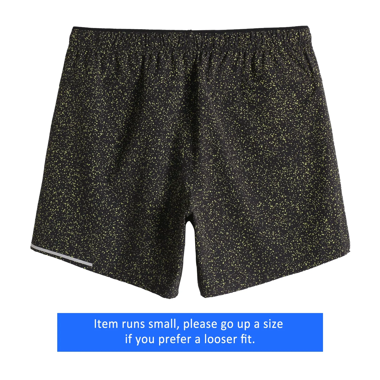 6 Inch Black Gypsophila Running Workout Shorts