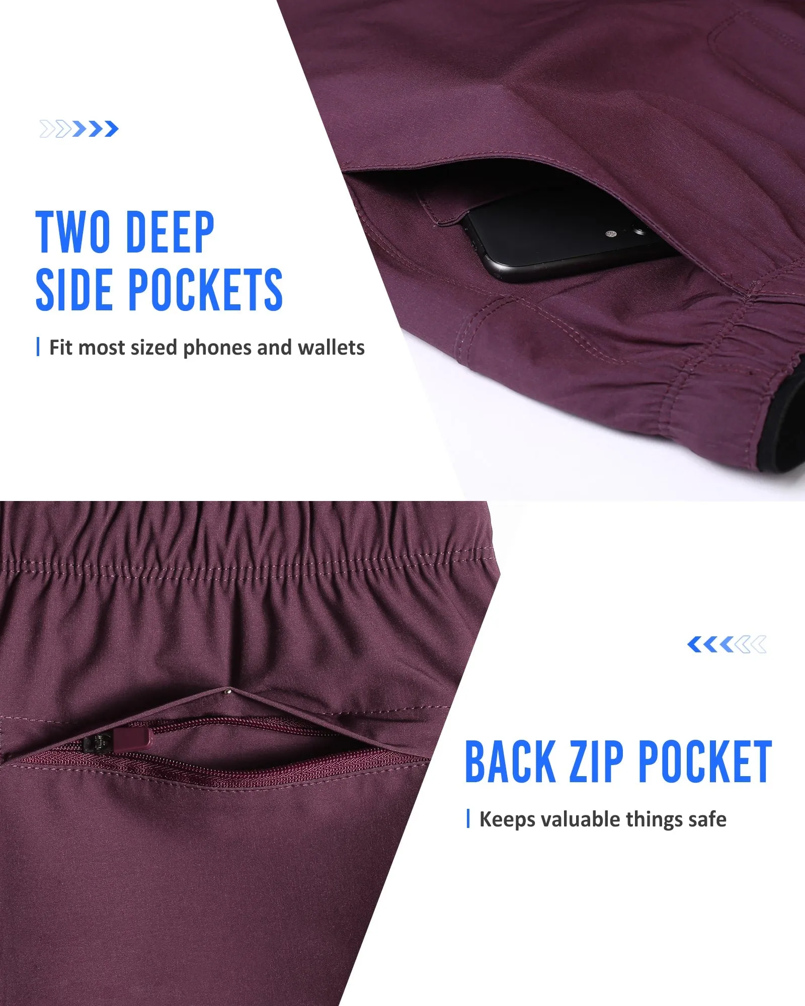 6 Inch Wine Running Workout Shorts