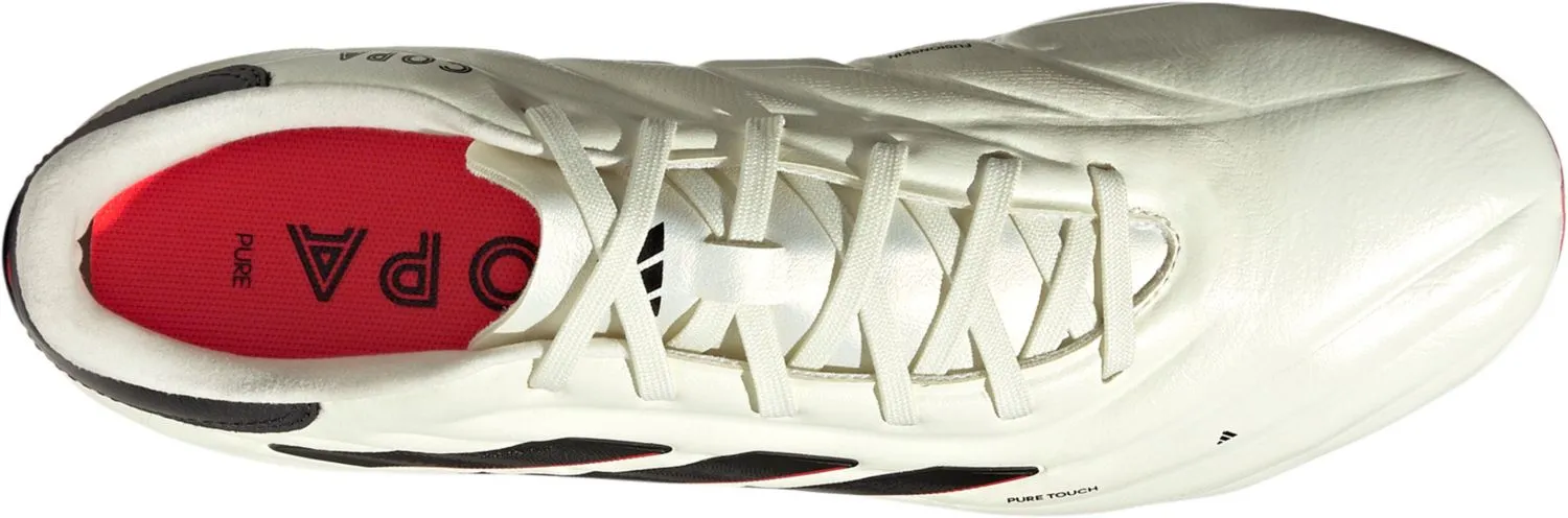 adidas Copa Pure II Pro Firm Ground Adult Soccer Cleats IE4979 Ivory/Core Black/Solar Red