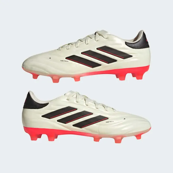 adidas Copa Pure II Pro Firm Ground Adult Soccer Cleats IE4979 Ivory/Core Black/Solar Red