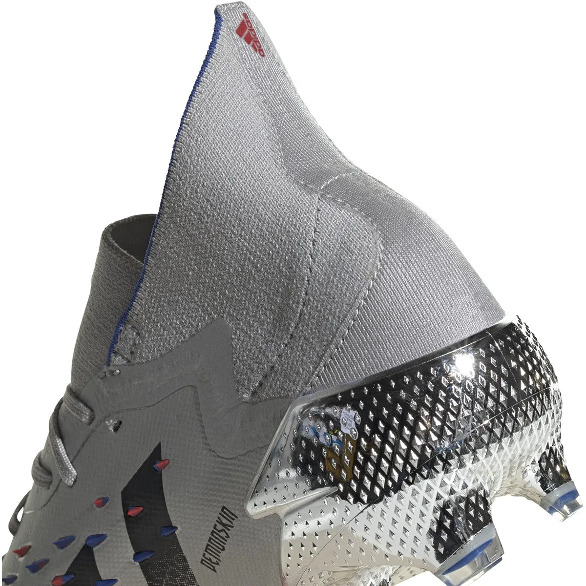 Adidas Predator Freak . 1 FG - Silver Met/Black/Royal blue