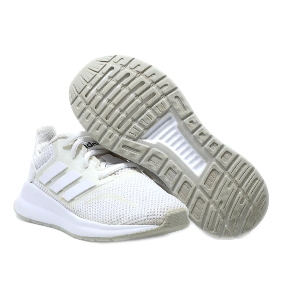 Adidas Runfalcon Sport Shoes Fabric White Colour For Kids