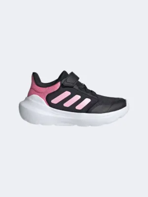 Adidas Tensaur Run 3 Ps-Girls Running Shoes Black/Pink/White