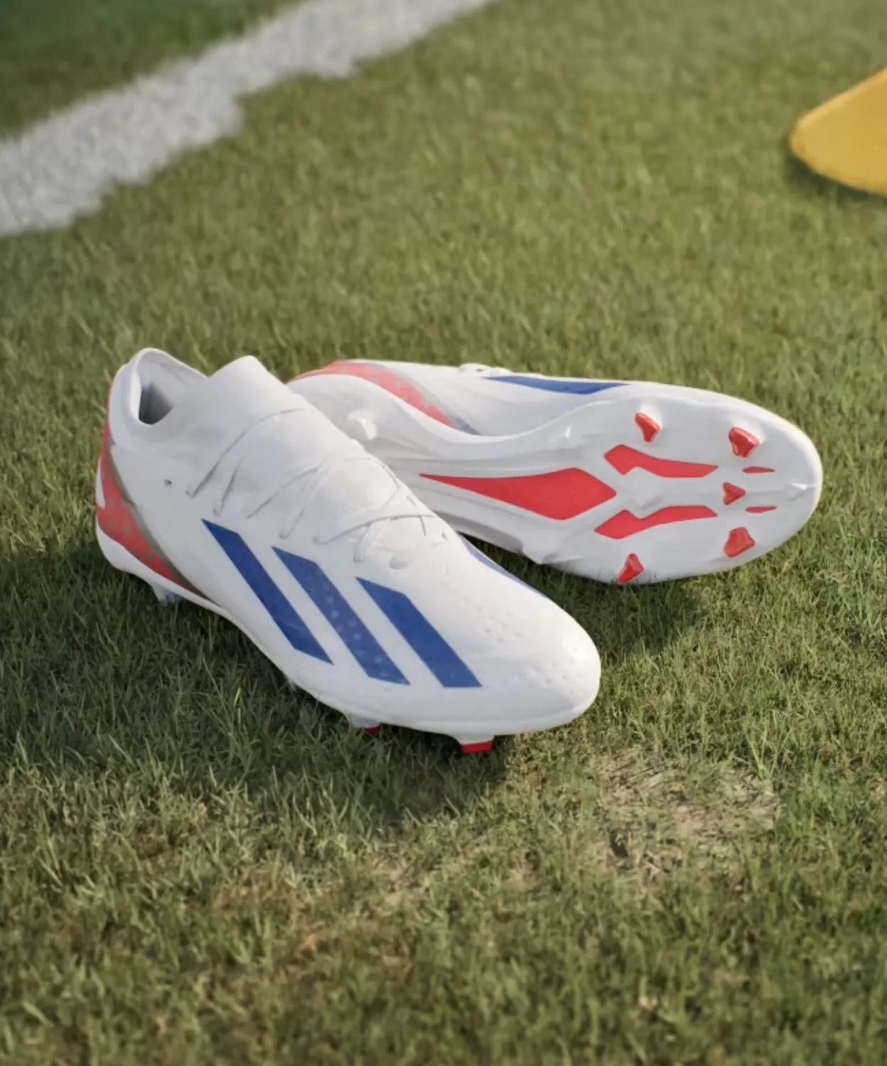 adidas X CrazyFast.3 USA Firm Ground Soccer Cleats IG0665 White/Red/Blue