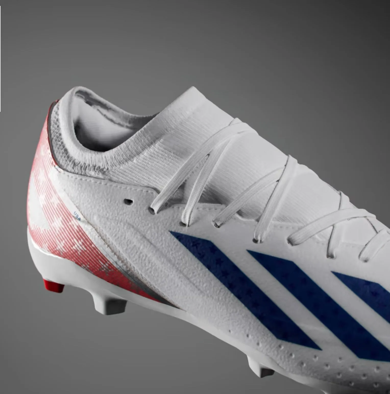 adidas X CrazyFast.3 USA Firm Ground Soccer Cleats IG0665 White/Red/Blue