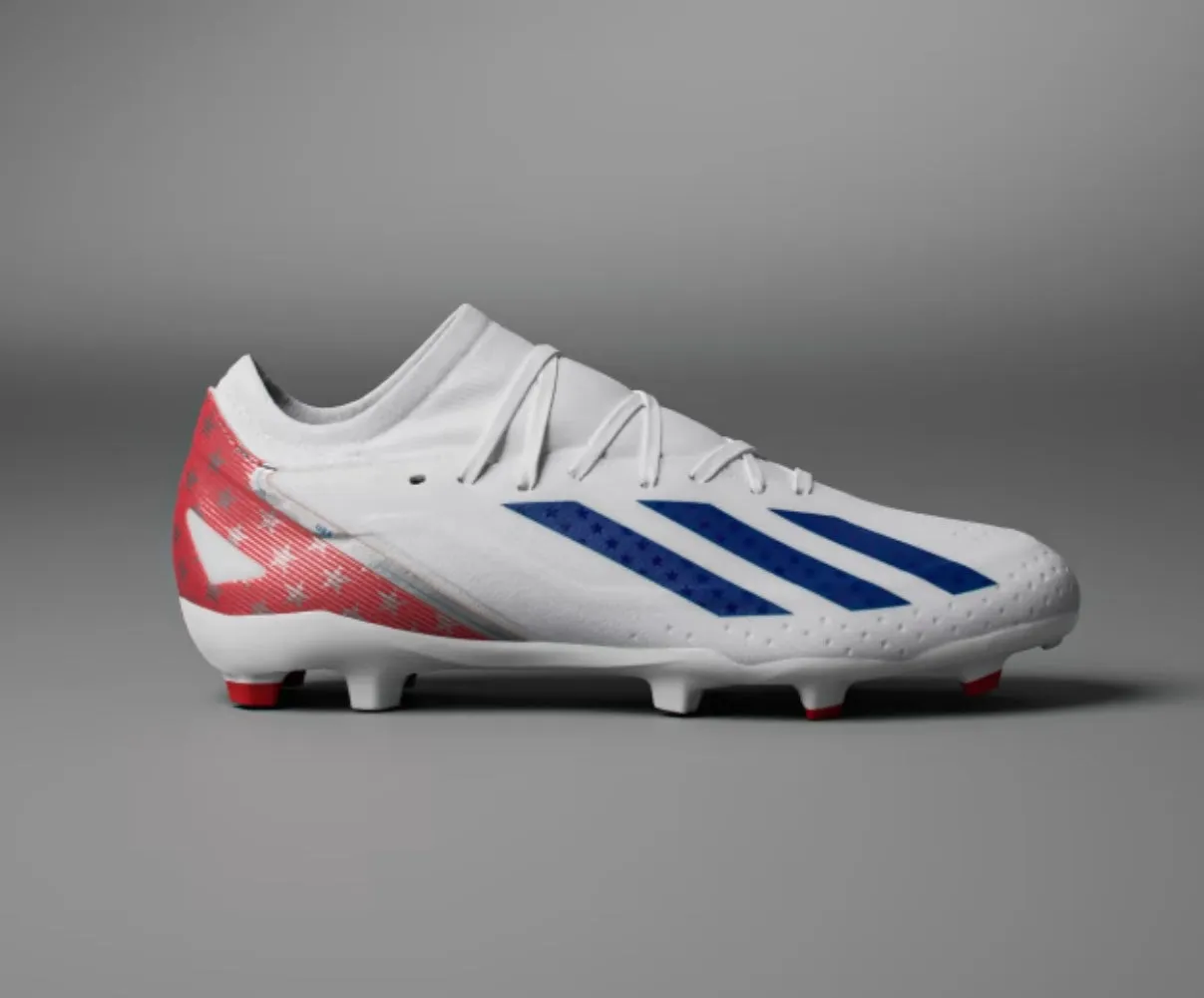 adidas X CrazyFast.3 USA Firm Ground Soccer Cleats IG0665 White/Red/Blue