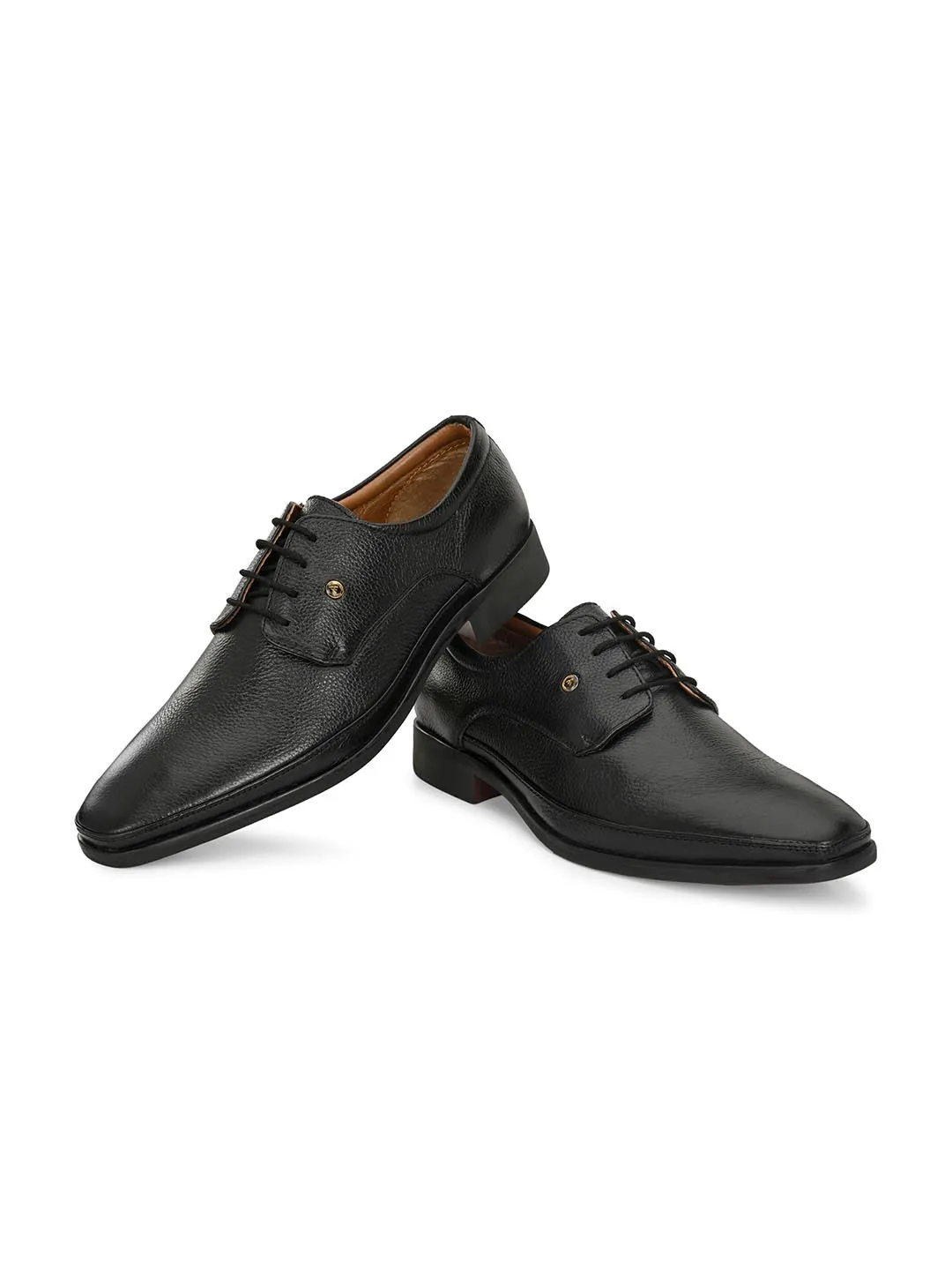 Alberto Torresi Genuine Leather Black Laceup Formal Shoes