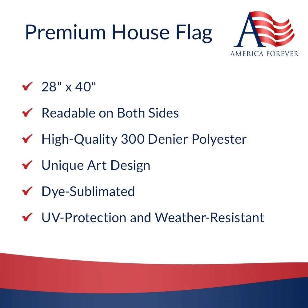 American Flag Cornhole Game Double Sided House Flag