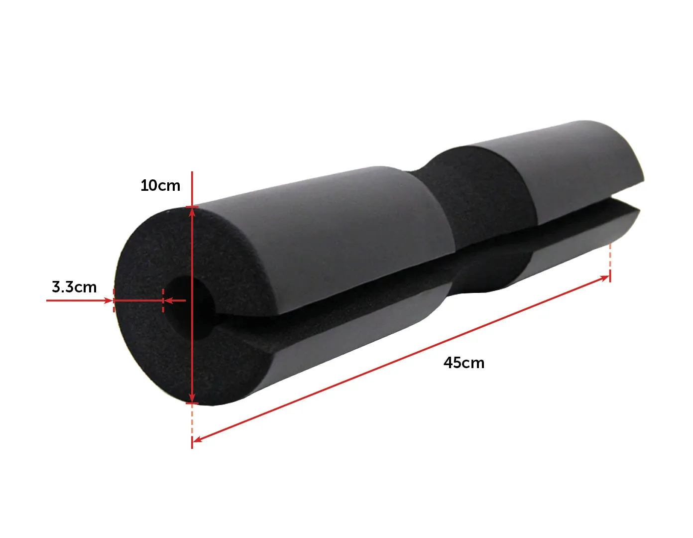 Anti-Slip Foam Barbell Squat Pad for Weightlifting, Randy & Travis