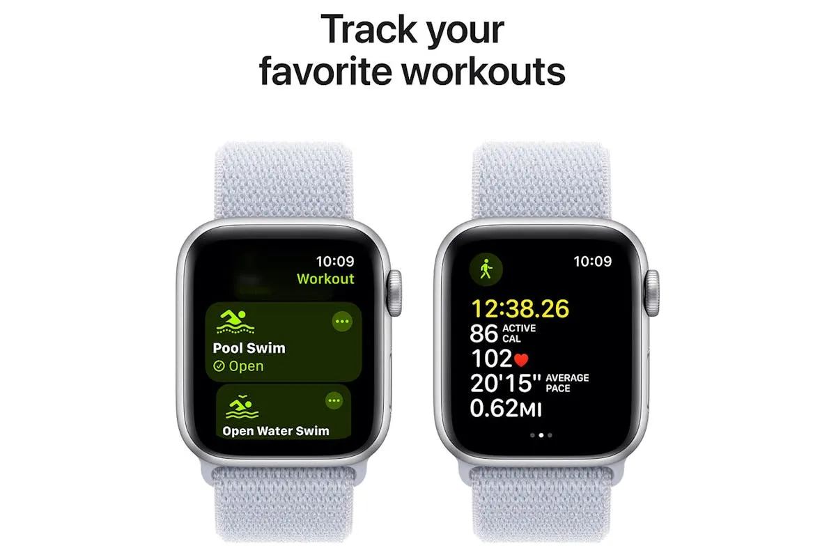 Apple Watch SE GPS | 40mm | Silver Aluminium Case with Blue Cloud Sport Loop