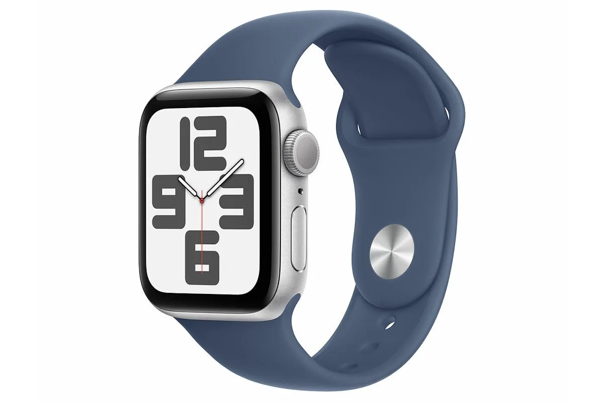 Apple Watch SE GPS | 40mm | Silver Aluminium Case with Denim Sport Band M/L