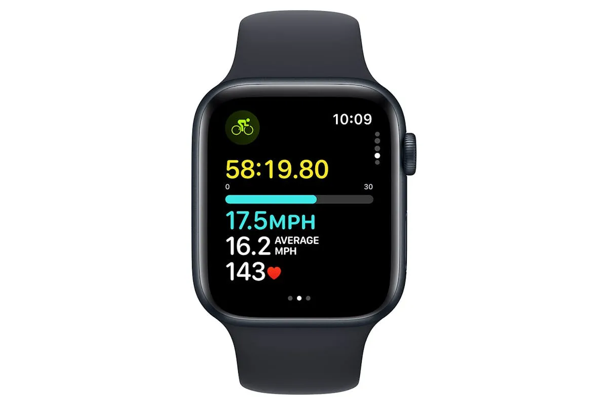 Apple Watch SE GPS | 44mm | Midnight Aluminium Case with Midnight Sport Band - S/M