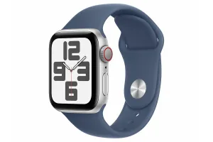 Apple Watch SE GPS   Cellular | 40mm | Silver Aluminium Case with Denim Sport Band S/M