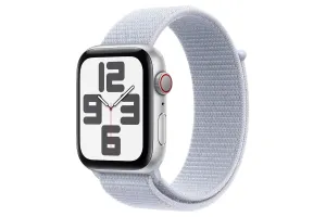 Apple Watch SE GPS   Cellular | 44mm | Silver Aluminium Case with Blue Cloud Sport Loop