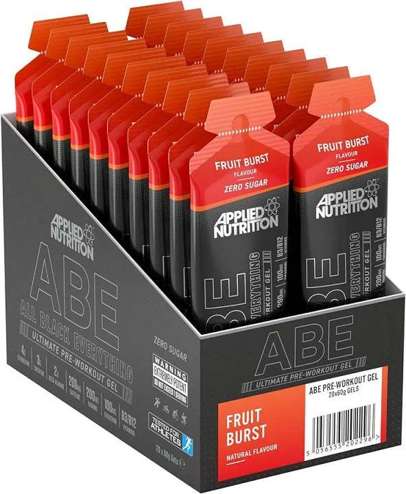 Applied Nutrition ABE - All Black Everything Gel, Fruit Burst - 20 x 60g