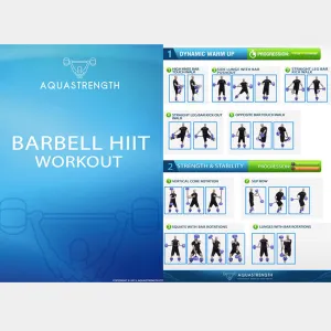 Aquastrength Barbell HIIT Workout Program Printout