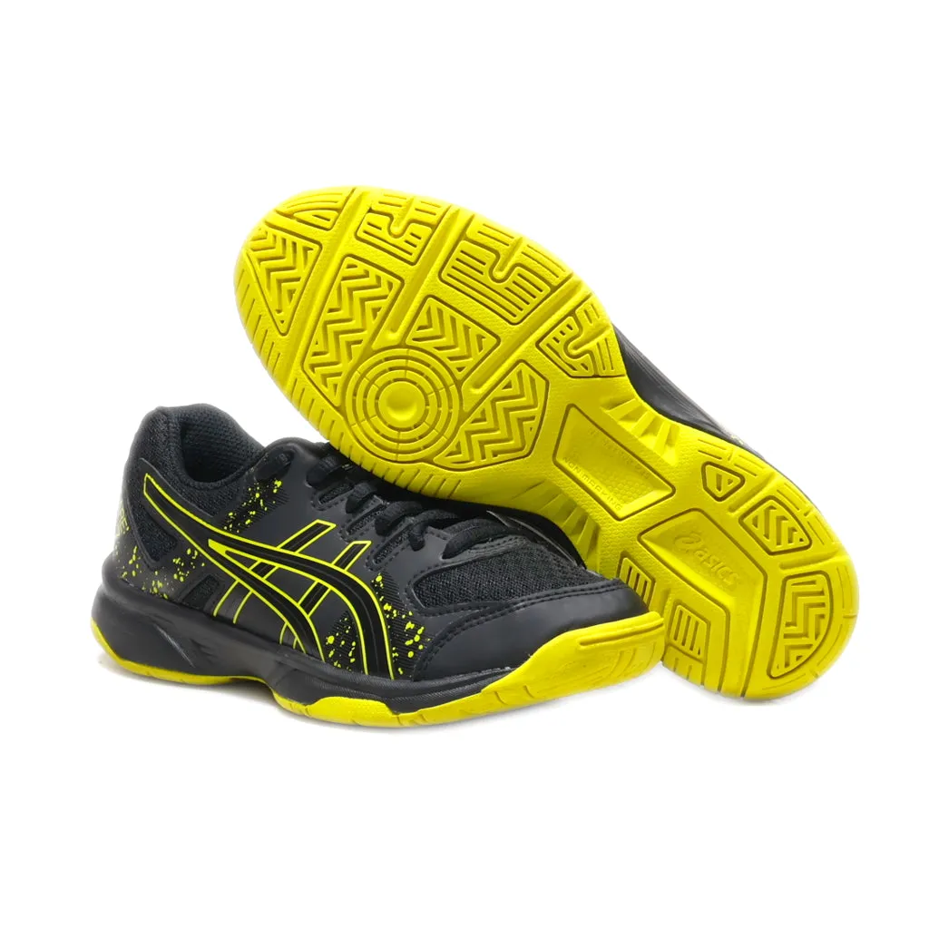 Asics Sport Shoes Leather Black Colour For Kids