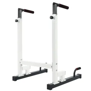 BalanceFrom Multi Function Home Gym Exercise Dip Stand, 500lb Capacity, White