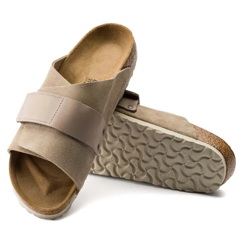 Birkenstock M Kyoto Nubuck/Suede Leather TAUPE - REGULAR