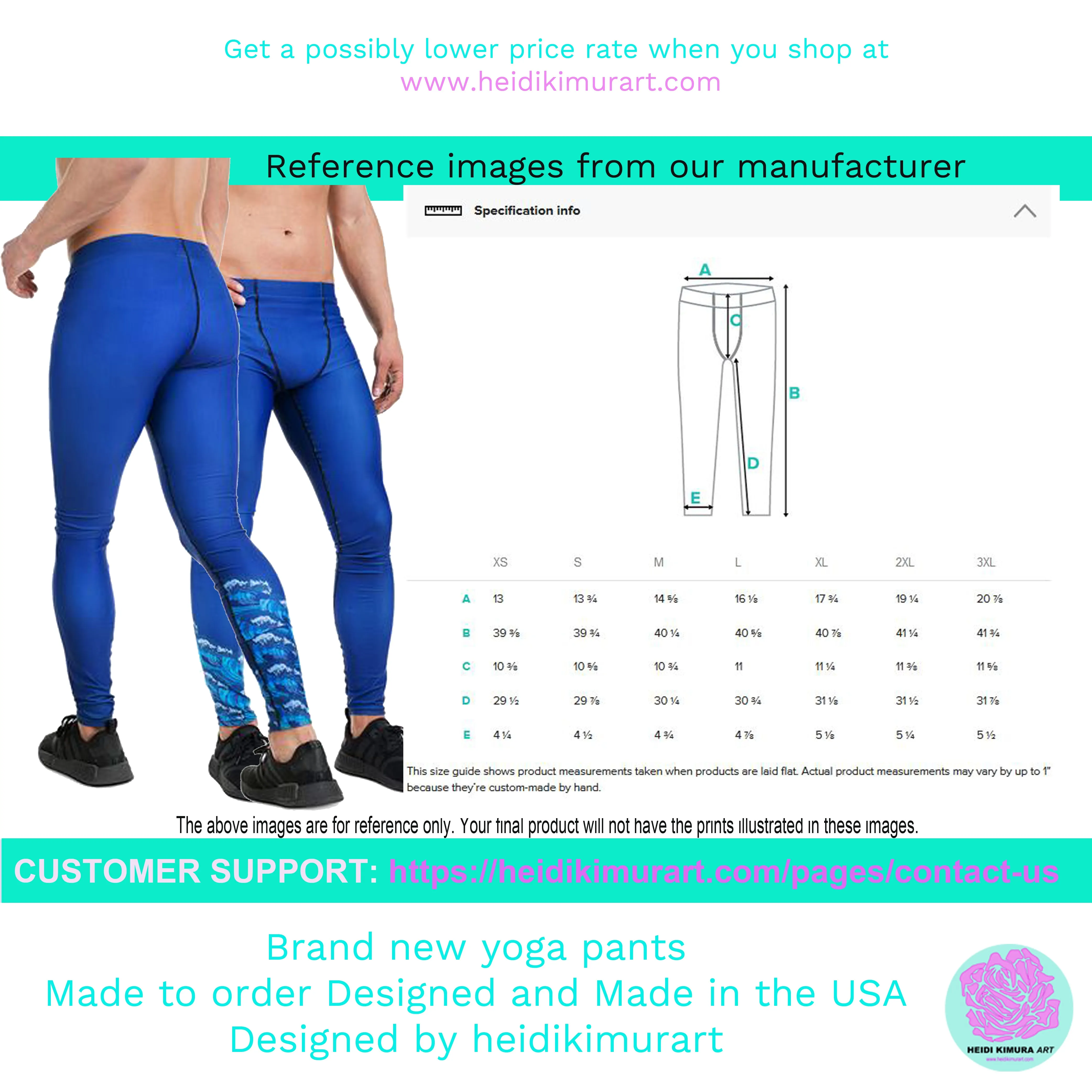 Blue Black Striped Meggings, Vertical Stripe Premium Men's Leggings Running Sports Tights- Made in USA/EU