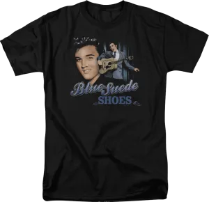 Blue Suede Shoes Collage Elvis Presley T-Shirt