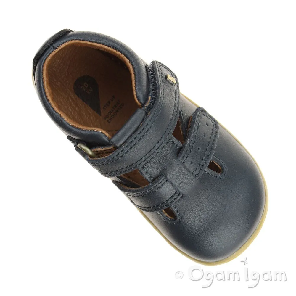 Bobux Jack and Jill Infants Navy Shoe