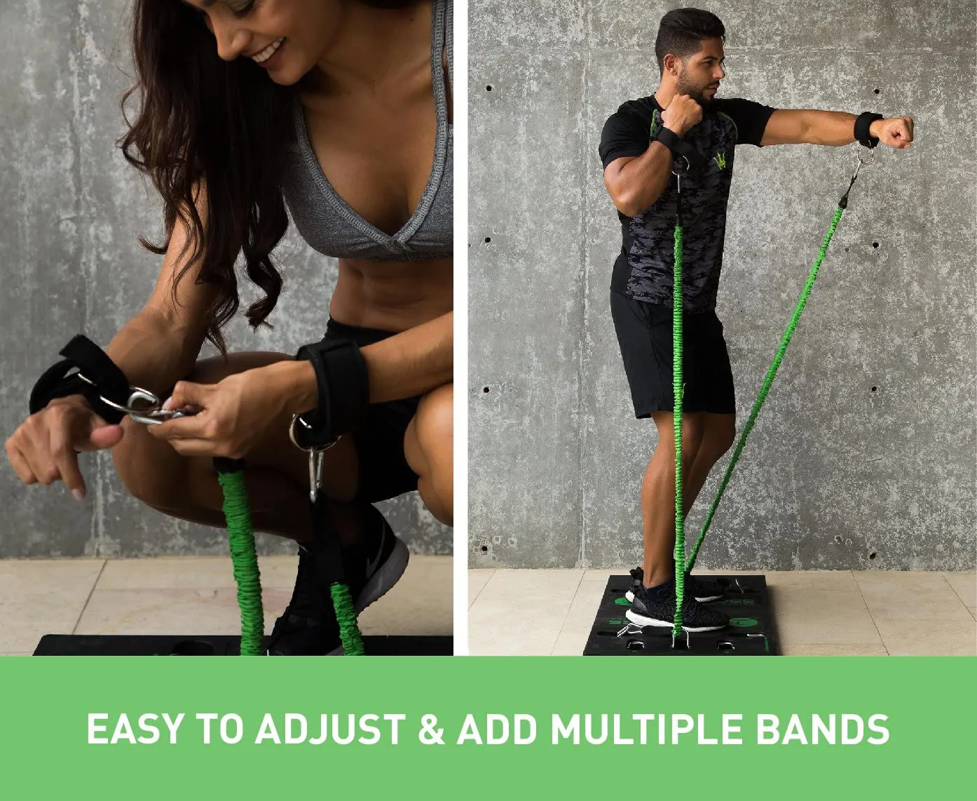 BodyBoss 2.0 - Full Portable Home Gym Workout Package   Resistance Bands - Collapsible Resistance Bar, Handles - Full Body Workouts for Home, Travel or Outside