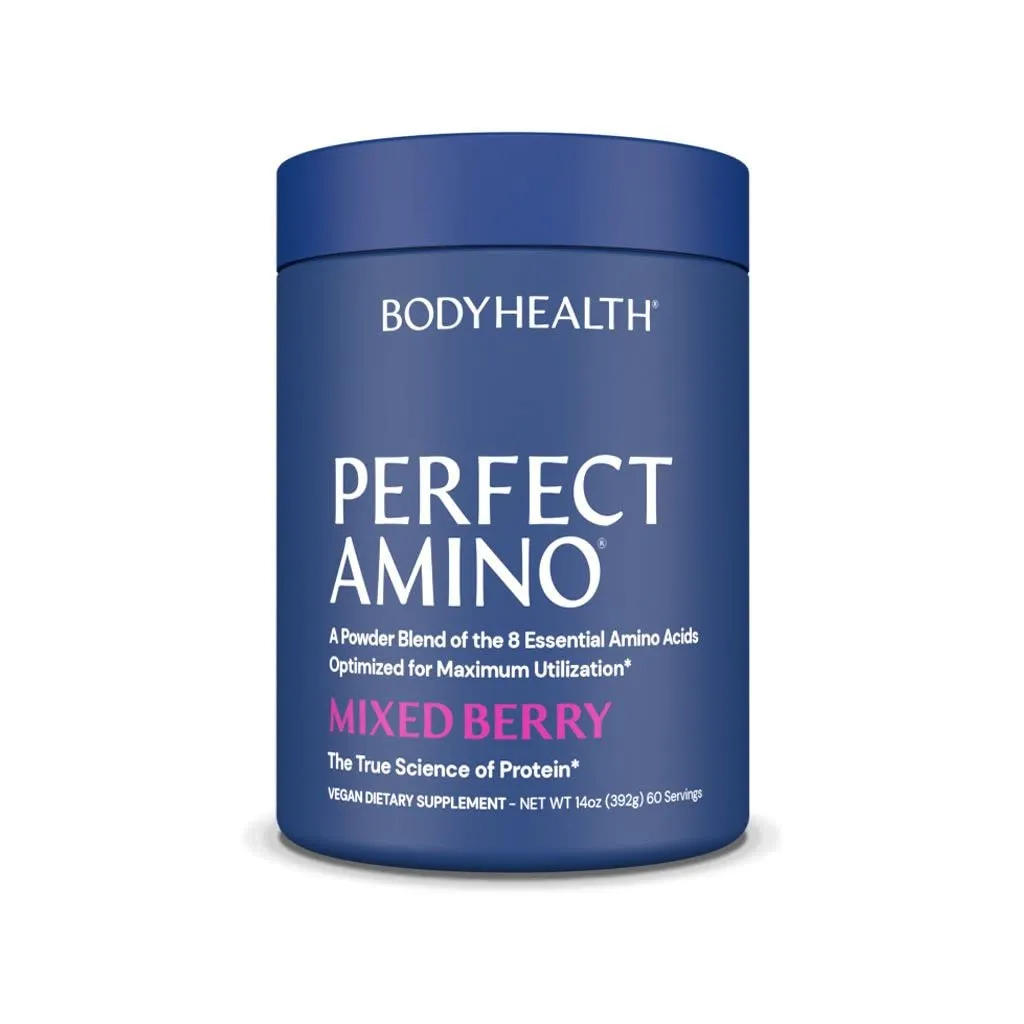 BodyHealth Perfect Amino Powder Mixed Berry 60 Servings 13.92 oz 394.8g