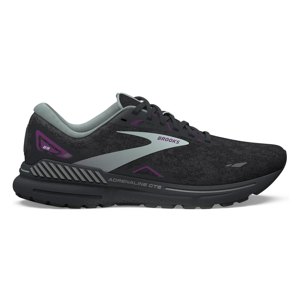 Brooks Adrenaline GTS 23 - Black - Light Blue - Purple