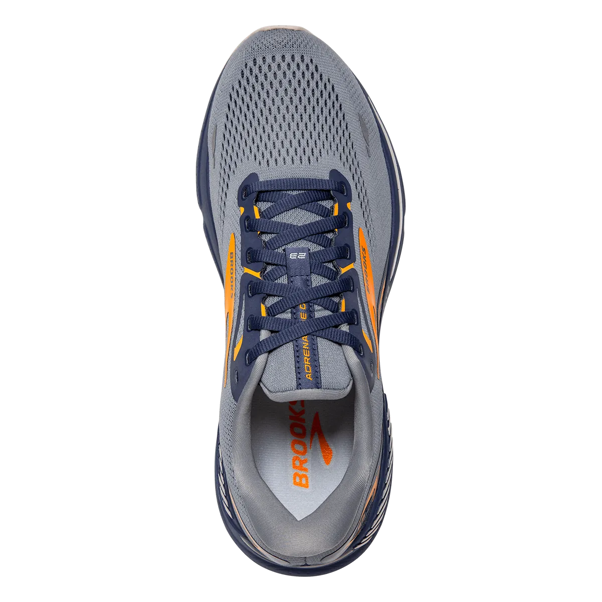 Brooks Adrenaline GTS 23 - Grey - Crown Blue - Orange