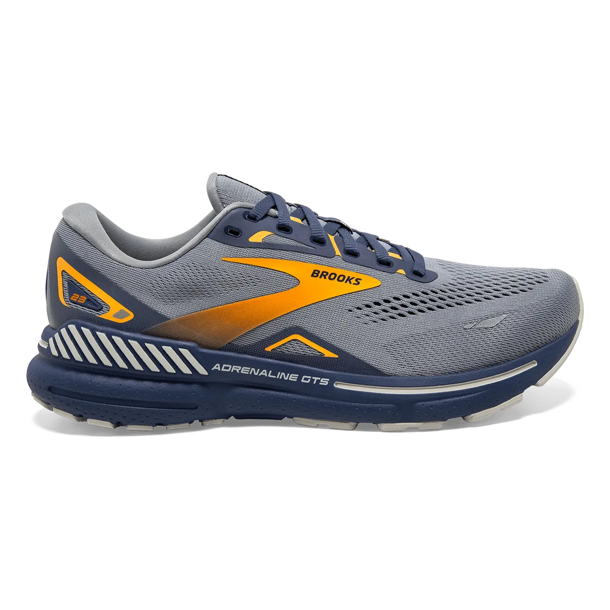 Brooks Adrenaline GTS 23 - Grey - Crown Blue - Orange