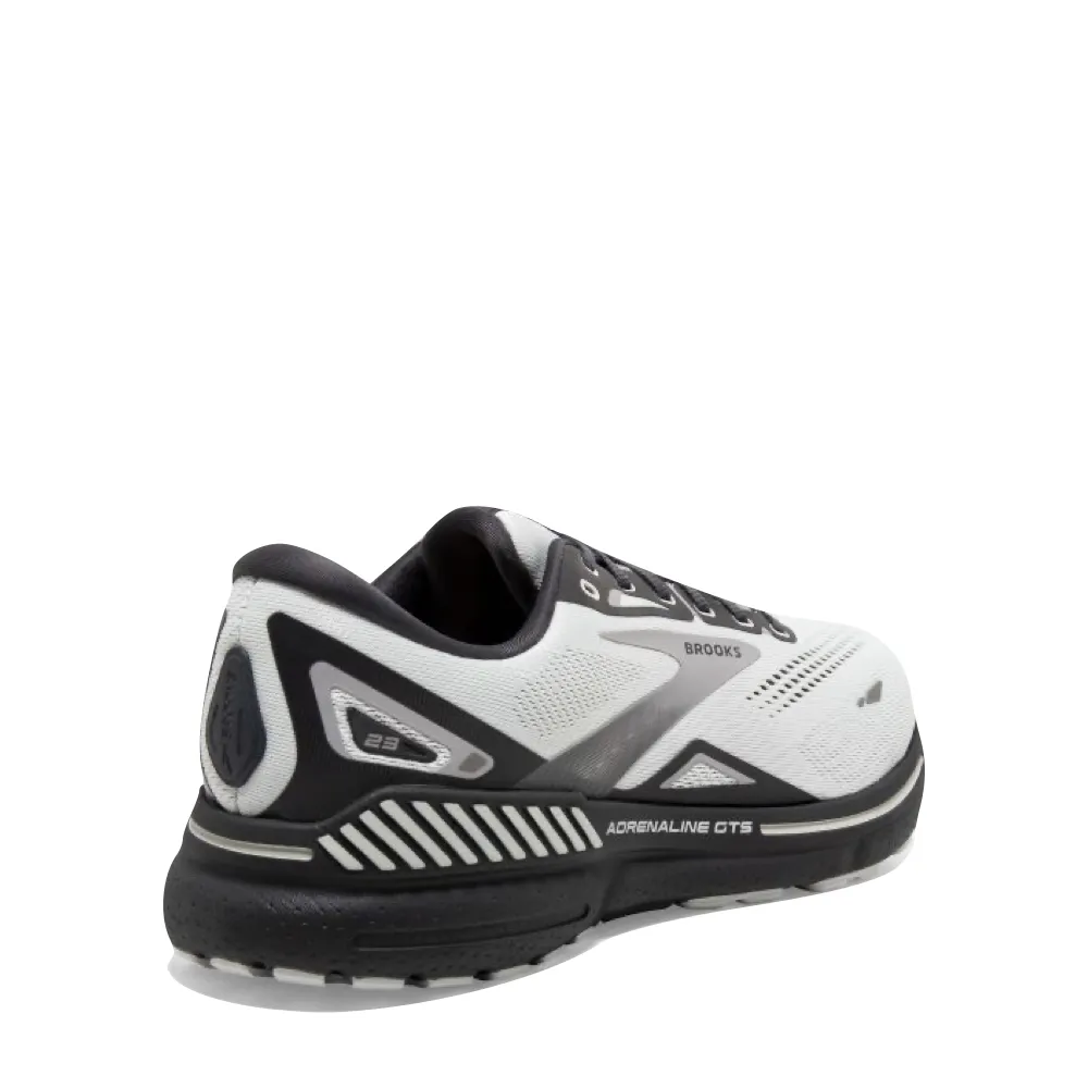 Brooks Men's Adrenaline GTS 23 Sneaker in Oyster/Ebony/Alloy