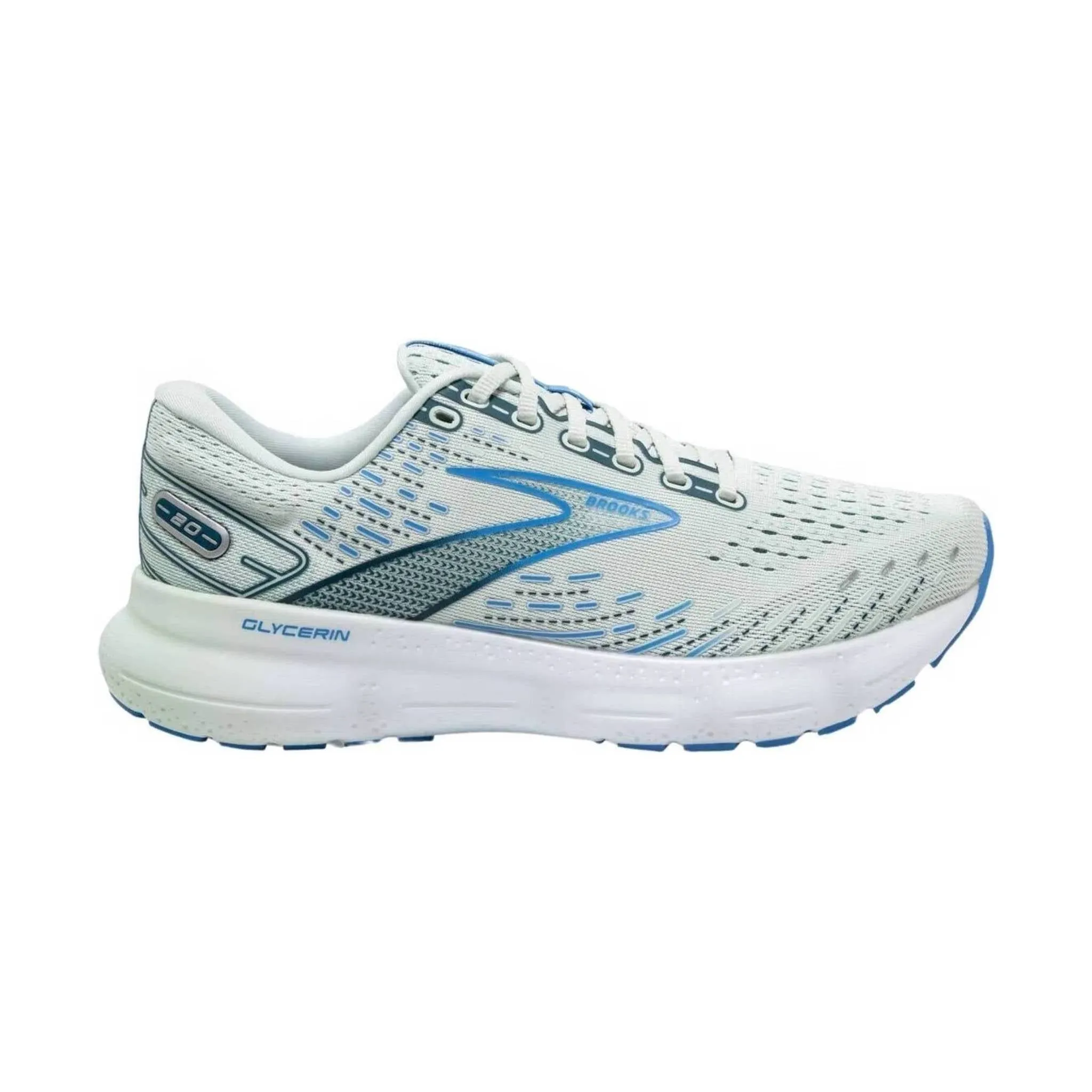 Brooks Women's Glycerin GTS 20 Running Shoe - Blue Glass/Marina/Legion Blue