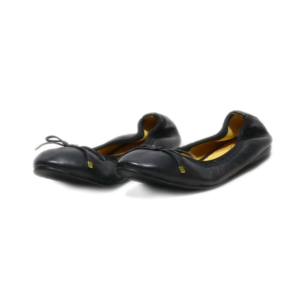 Buffalo Ballerinas Leather Black Colour For Women