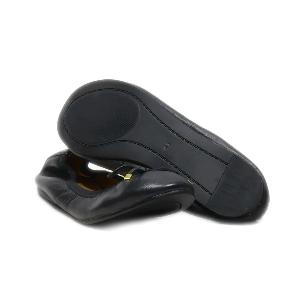 Buffalo Ballerinas Leather Black Colour For Women