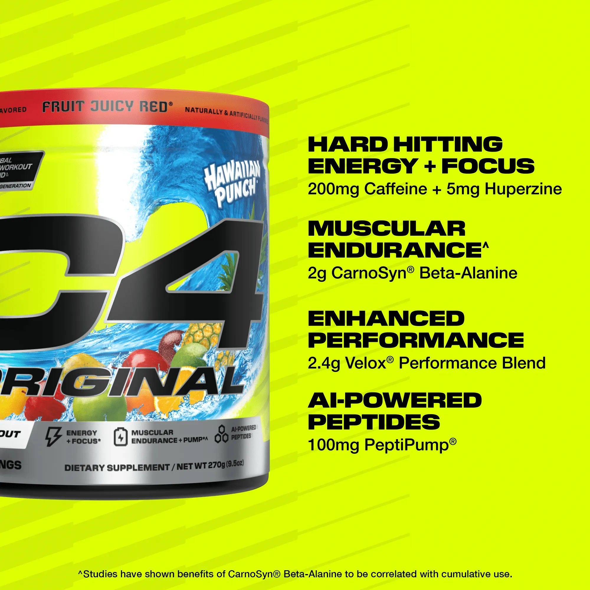 C4 Original x Hawaiian Punch Pre Workout Powder