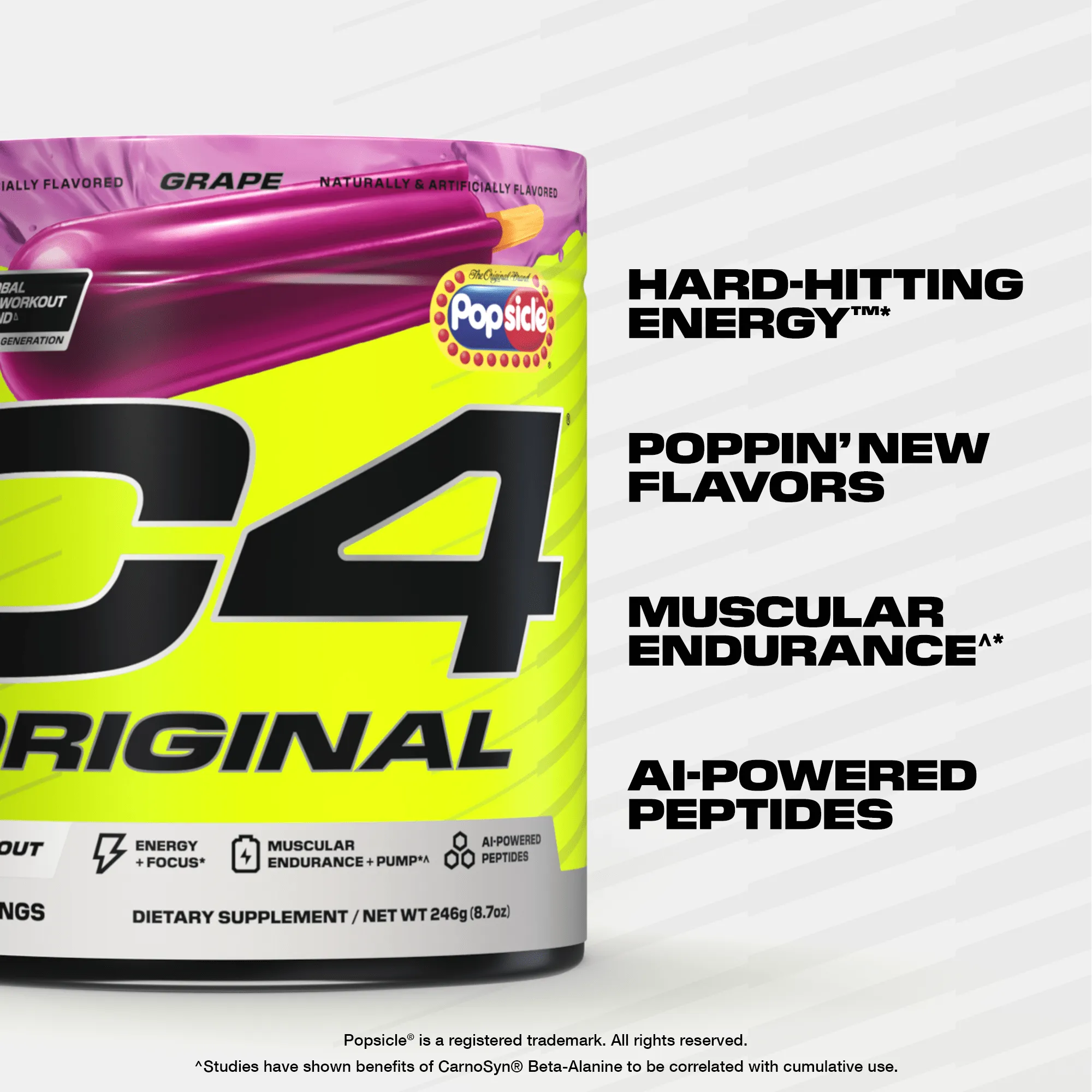 C4 Original x Popsicle Pre Workout Powder