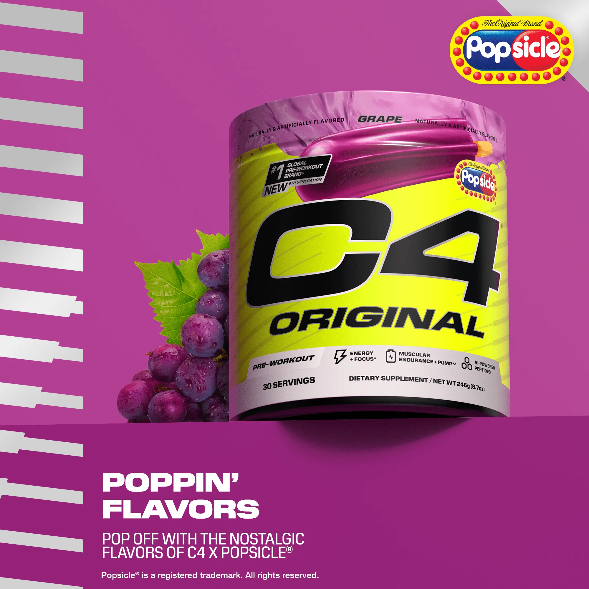 C4 Original x Popsicle Pre Workout Powder