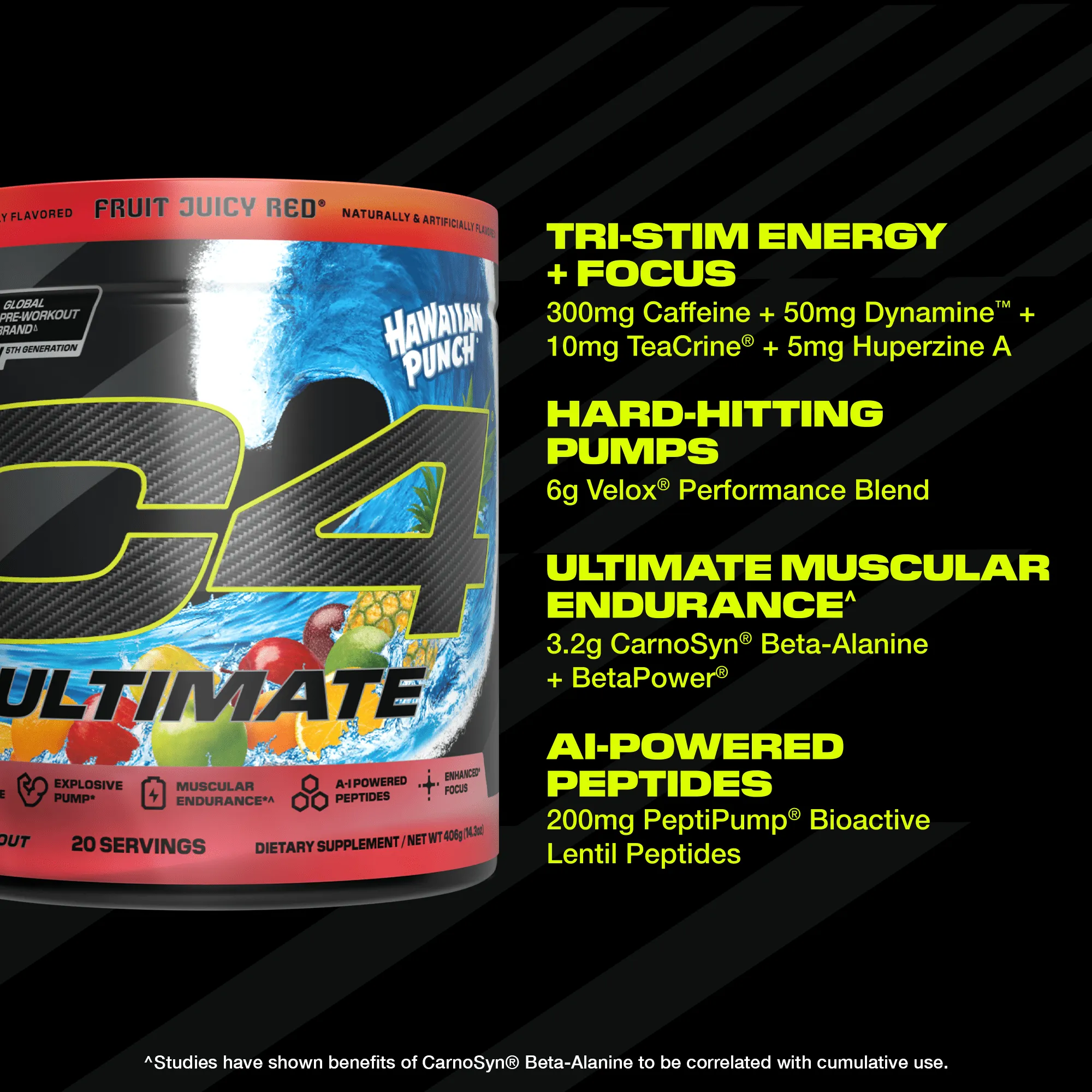 C4 Ultimate x Hawaiian Punch Pre Workout Powder