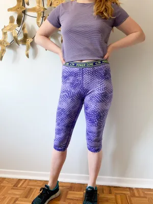 Champion Power Core Purple Workout Capri Leggings - Large