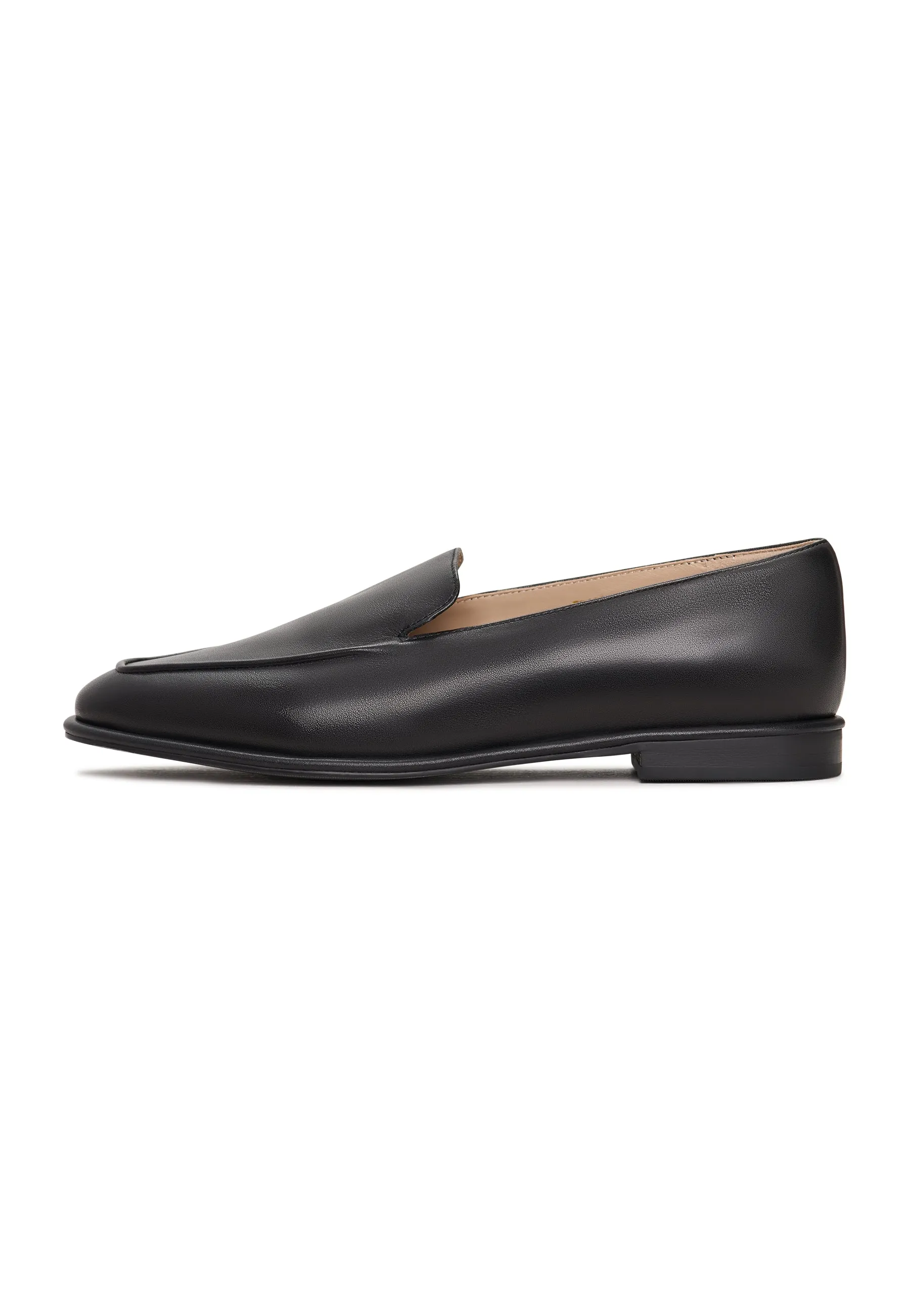 Comfort Suede Platform Loafers Clau - Black