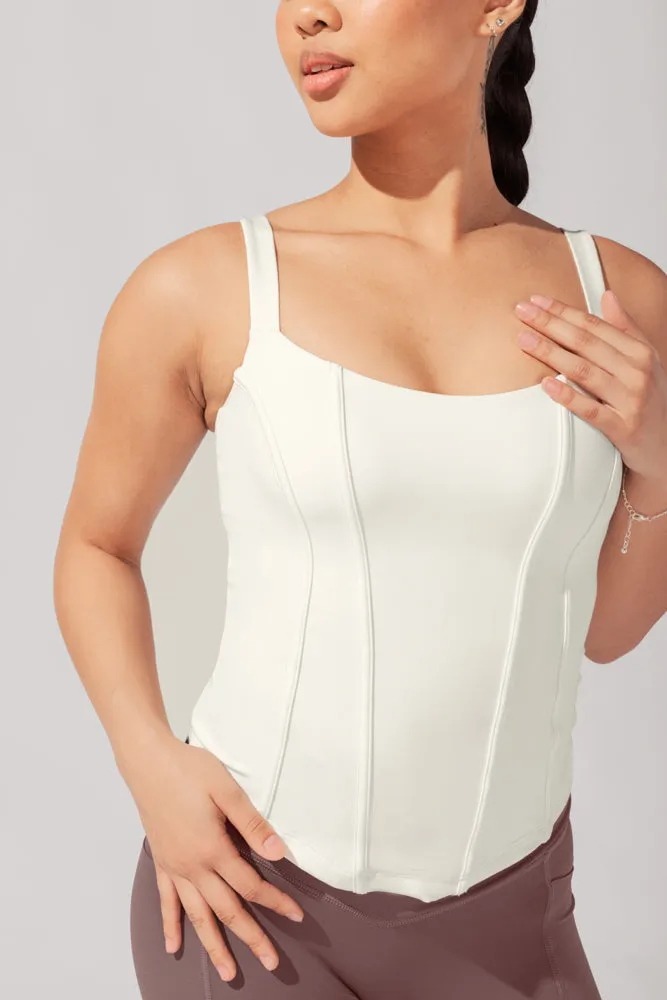 Corset Cami - Coconut Cream