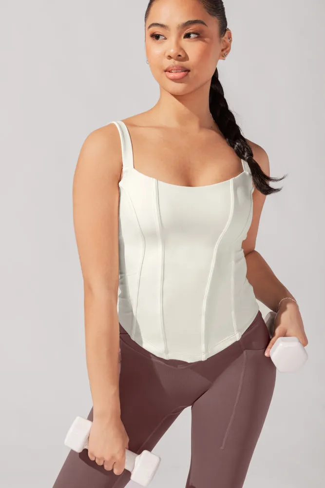 Corset Cami - Coconut Cream