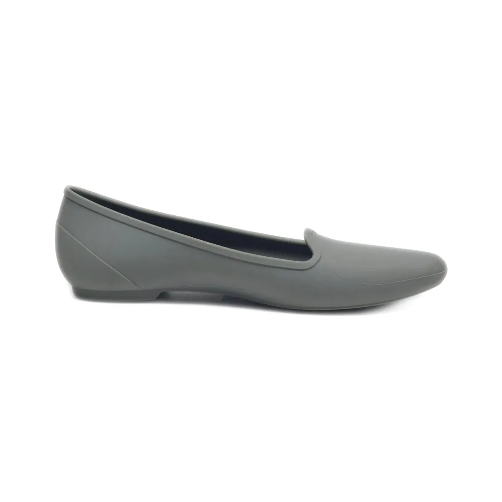 Crocs Ballerinas Rubber Grey Colour For Women