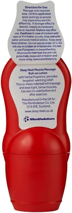 Deep Heat Muscle Massage Roll On (50ml)