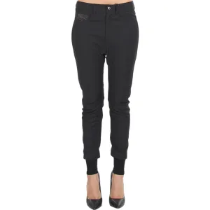 DIESEL P VICENTE Womens Jogging Bottom Slim Fit Casual Jogger Black Sweatpants