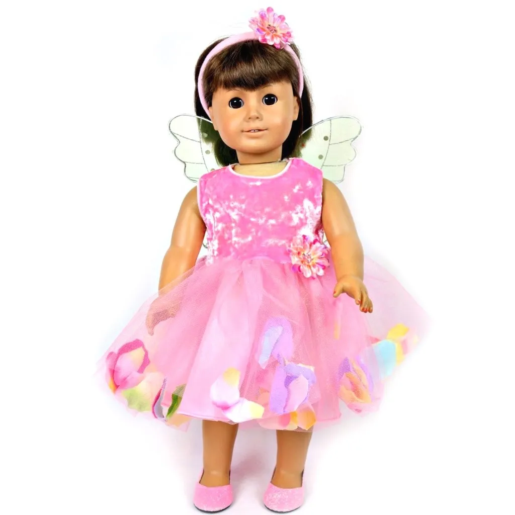 Doll Flower Fairy Tulle Dress Set