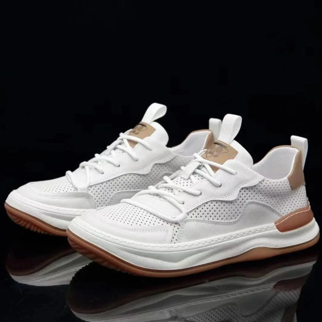 DX091 Men's Casual Shoes - Breathable Leather Soft Sneaker