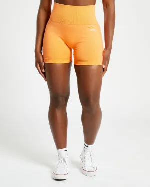 Empower Seamless Shorts - Orange Marl